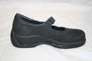 DANSKO WOMENS 38 8 CLASSIC BLACK LEATHER PROFESSIONAL MARY JANES SHOES 