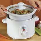   quart mini stoneware crock pot slow cooker with tempered glass lid new