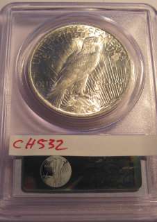 1923 Peace Liberty Silver Dollar VAM 1V Extra Hair PCGS MS62 #ch532 
