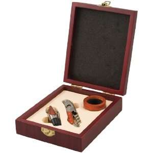   Time Chianti 3 Piece Wine Accessory Set in Gift Box: Kitchen & Dining