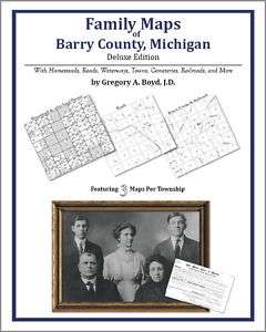 Family Maps Barry County Michigan Genealogy MI Plat  