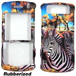  Zebras Animal Jungle Design Rubber Feel Snap On Cover Hard Case Cell 
