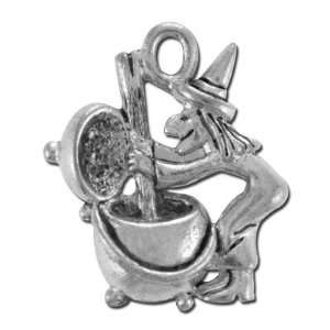 21mm Witch Brewing Pewter Charm Arts, Crafts & Sewing