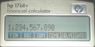 Hewlett Packard 17bII+ Financial Calculator With Carry Case  
