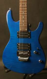   Guitar Solid Alder Flame Maple top Floyd Rose Bridge Trans.Blue  