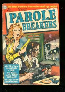 PAROLE BREAKERS #3 1952 AVON COMICS CRIME TOMMY GUN    