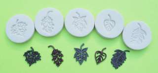 LITTLE LEAVES skeleton ~ CNS polymer clay MINI mold  