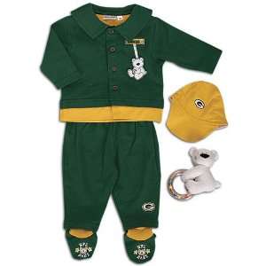 Packers Reebok Infants Newborn Cardigan Box Set ( sz. 0 3M, Packers 