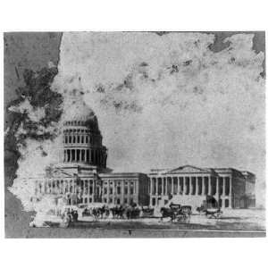  United States Capitol,Washington DC,c1853