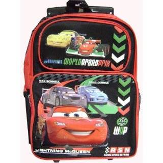 Disney Cars 2 World Grand Prix Large Rolling Backpack