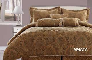 7pc Oversized Luxury Comforter Set Amata  