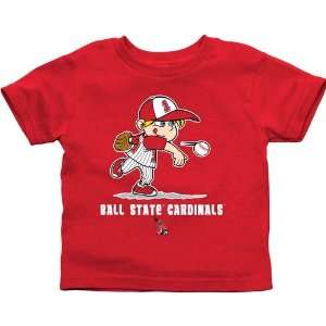  Ball State Cardinals Toddler Boys Baseball T Shirt   Red 