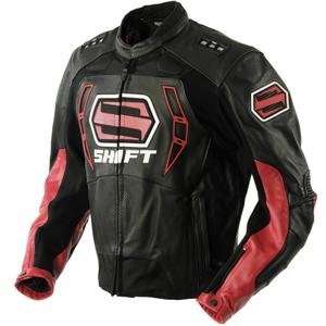  Shift Racing Octane Leather Jacket   Small/Red: Automotive
