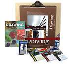 new drawing set with sketch board color graphite charcoal pencil