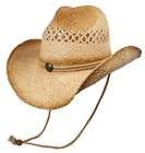 COWBOY Western Shapeable STRAW Natural Fiber Hat