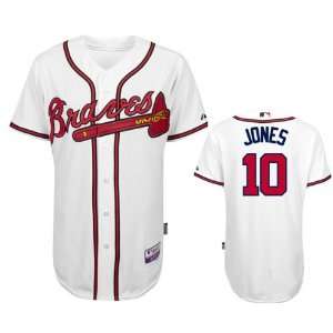  New MLB Atlanta Braves #10 JONES white jerseys size 48~56 