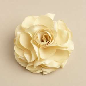   Antique Yellow Silk Rose Hair Clip or Pin by Mariell Designs: Jewelry