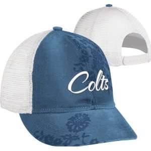  Indianapolis Colts Womens Hat: Short Brim Adjustable Hat 