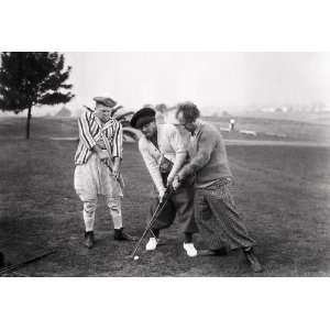 com 3 Stooges Go Golfing Poster, Golf Comedy Act, Larry, Moe & Curly 