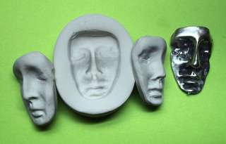 ART DOLL FACE SHARD #3~ CNS polymer clay mold  