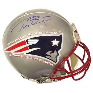  Tom Brady New England Patriots Autographed 3X Super Bowl 