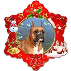  Boxer Porcelain Holiday Ornament