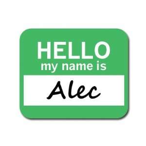  Alec Hello My Name Is Mousepad Mouse Pad