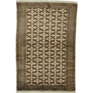  311 x 60 Beige Hand Knotted Wool Lahour Rug: Furniture 