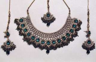   Fashion Jewelry Kundan Design Traditional Necklace Earrings Set  