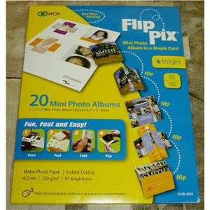  Flip Pix by NCR   20 Mini Photo Albums (One 3 x 3 Album 