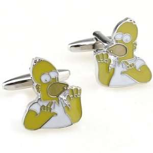 The Simpsons Cufflinks Mr.Simpson And Mrs. Simpson Cuff Links Gift 