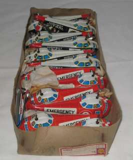   LOT OF 12 TIN LITHO HELICOPTERS POLICE & EMERGENCY NMIB LOT#B  