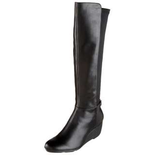 Calvin Klein Womens Knee High Boots Jazlynn Calf Stretch E7355 Black 