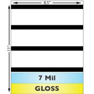  7 Mil Gloss w/ 1/2 HiCo Mag Stripe Full Sheet Laminate 