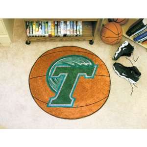  BSS   Tulane Green Wave NCAA Basketball Round Floor Mat 