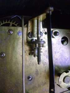Vintage Gilbert Tambour Bim Bam Normandy Chimes Mantle Clock  