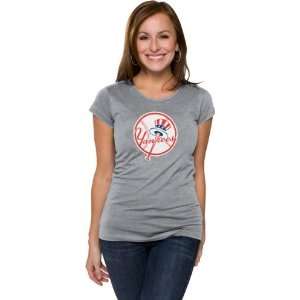  New York Yankees Womens Grey Primary Logo Fashion Cap 