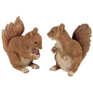   of 12 Decorative Whimsical Brown Squirrel Figurines 4