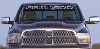Dodge RAM 1500 Windshield Outline Vinyl Banner Decal 38 x 3  
