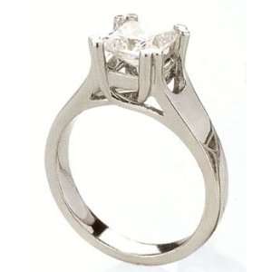   01 carat G SI1 DIAMOND PRINCESS CUT engagement ring 