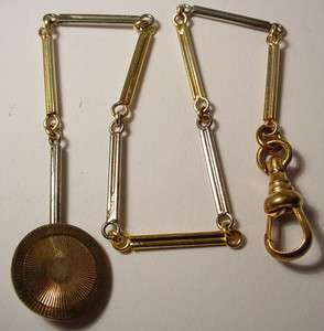 ANTIQUE LADIES POCKET WATCH FOB CHAIN GOLD FILLED  
