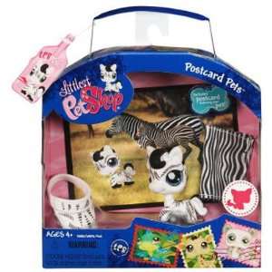  Littlest Pet Shop Postcard Pets Zebra Toys & Games