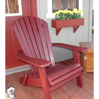 PHAT TOMMY Recycled Polywood Deluxe Folding Adirondack Chair 