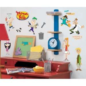    Phineas & Ferb Peel & Stick Wall Appliques Set: Home & Kitchen