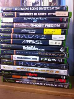 Lot of 15 Xbox Games AS IS Scratched for repair Non working Lot #1 