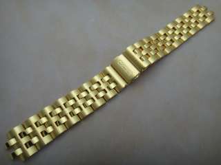 Seiko Golden Stainless Steel Mens Watch Bracelet 18mm NEW