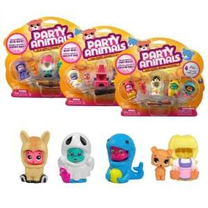  Party Animals 4 Pack 16: Toys & Games