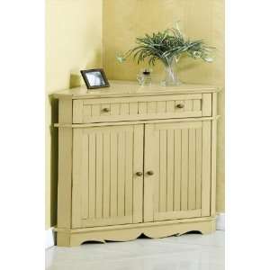  38w French Country Corner Cabinet With Wood Doors: Home 