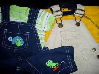 USED BABY BOY 0 3 MONTHS SPRING SUMMER OVERALL JUMPER DENIM OUTFIT 