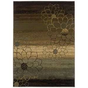  Floral Silhouette 6 7x9 6 Area Rug